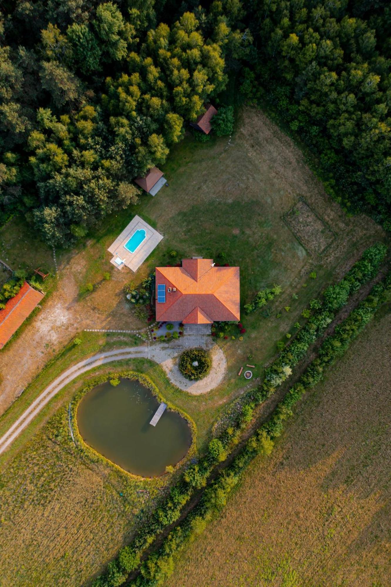Dworek Ogrodniki, Caloroczny Dom Na Wylacznosc, Basen, Sauna, Las, Staw Rybny, Altana Grillowa, Ognisko, Pianino, Kominek, Piec Chlebowy, Duza Ogrodzona Posesja Tuczna Dış mekan fotoğraf